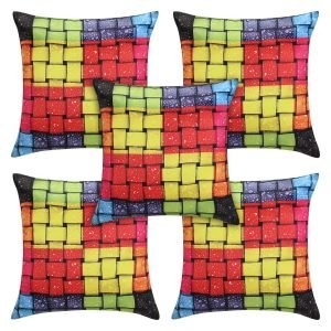 Colorful Stripes Cushion Covers  Manufacturers in New Delhi Manufacturers in  New Delhi