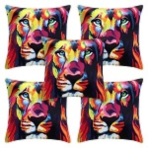 Attractive Multicolor Tiger Printed Sofa Cushion Cover  Manufacturers in New Delhi Manufacturers in  New Delhi