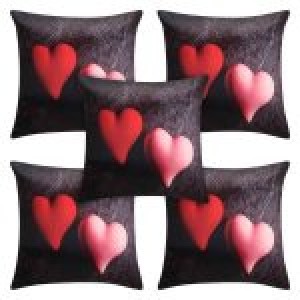 Designed Heart Shape Printed Cushion Covers  Manufacturers in New Delhi Manufacturers in  New Delhi